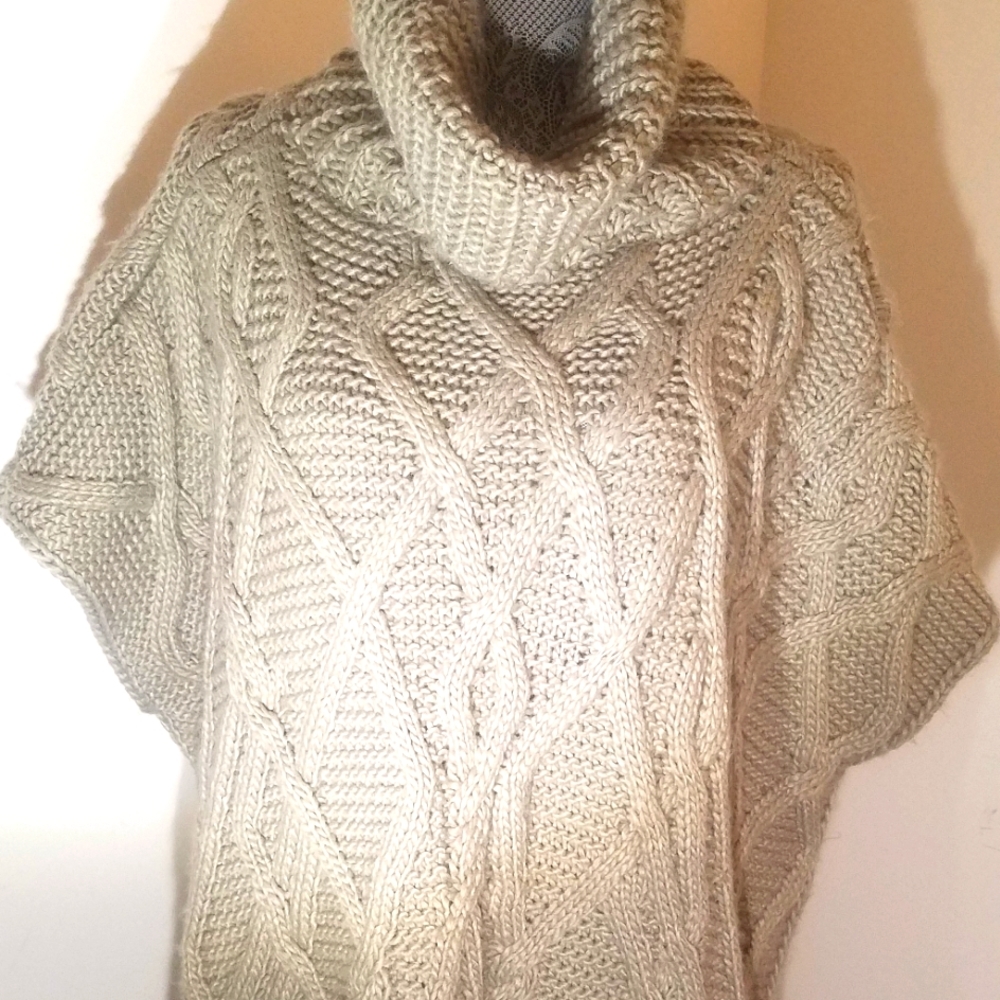 Elan Cape Cowl Neck Heavy Gauge Boho